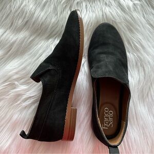 Franco Sarto Black Slip On Loafer
